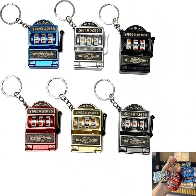 Arcade Game Jackpot - Gantungan Kunci Mesin Slot Mini Kreatif,