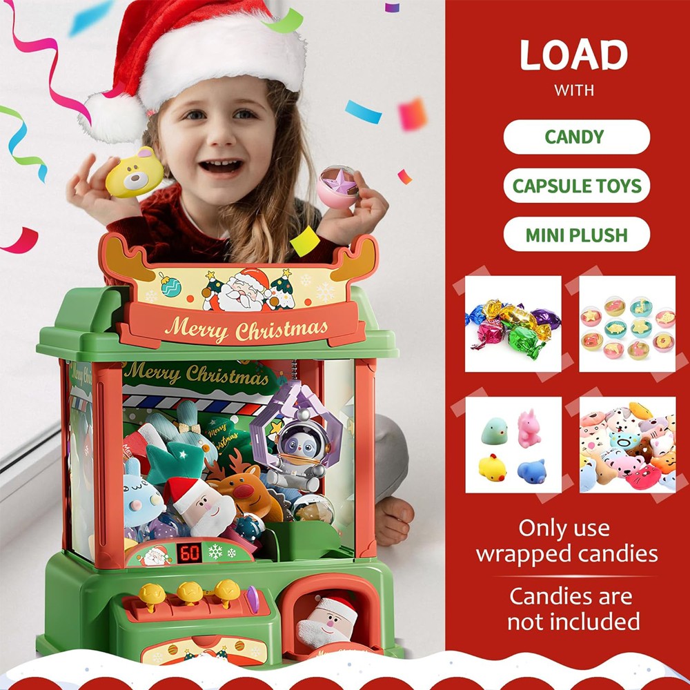 Mesin cakar Natal untuk anak-a - Arcade Games And Vending ulasan dan harga