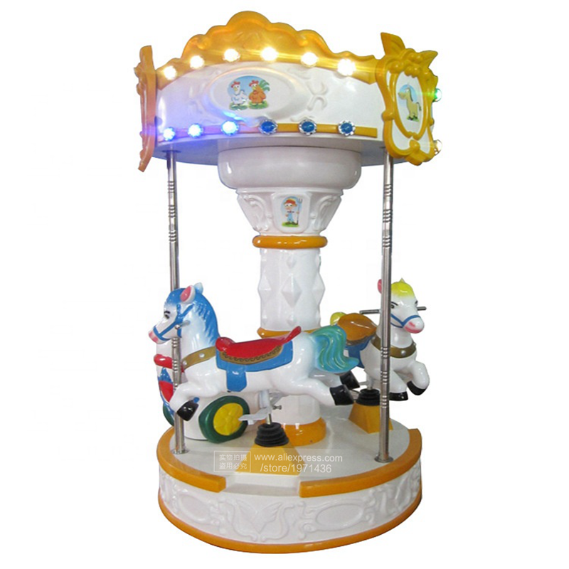Kuda Putar Fiberglass Dekorasi - Coin Operated Kiddie Ride ulasan dan harga