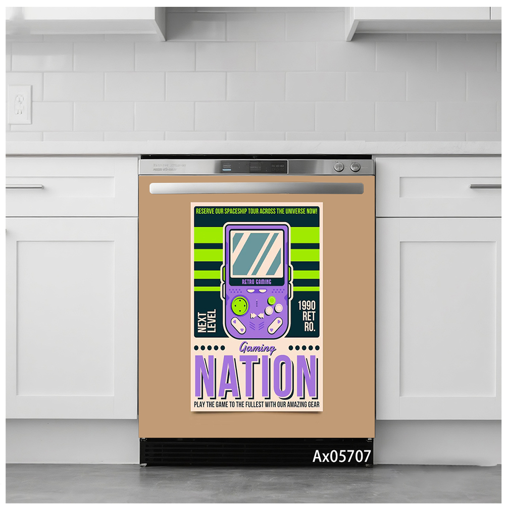 Stiker Pintu Mesin Cuci Piring - Arcade Game Jackpot ulasan dan harga